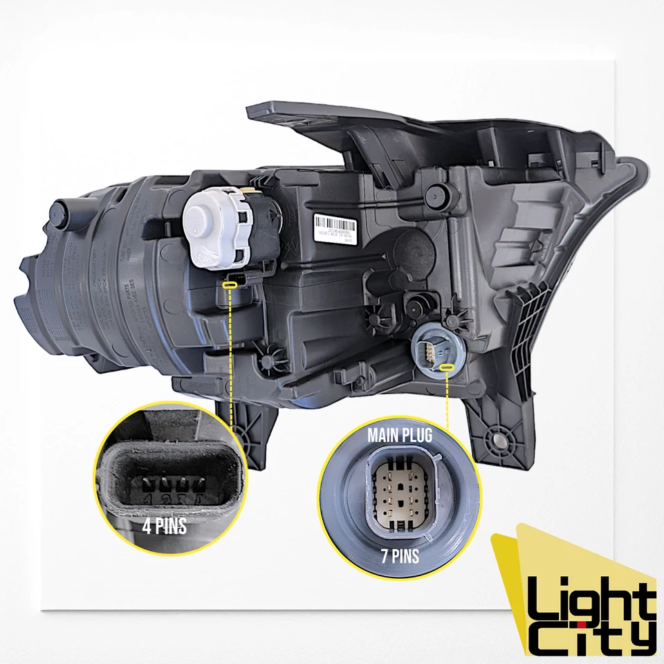 [LED COMPLETO con AFS] Para Dodge Durango 2021-24 Bisel Negro Faro Conductor LH Foto 3 de 4