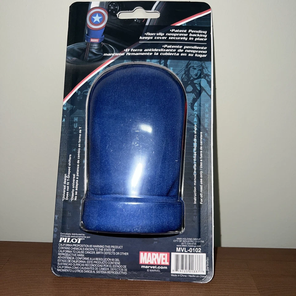 Cubierta de perilla de cambio universal Pilot Automotive Marvel Capitan America - MVL-0102 Foto 2 de 2