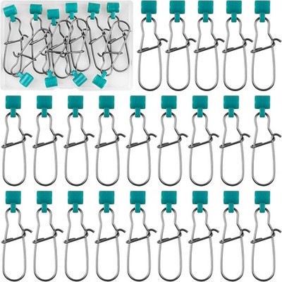 Fishing Line Sinker Slides Duo-Lock Snap, 10/60pcs Heavy Duty Stainless Steel...