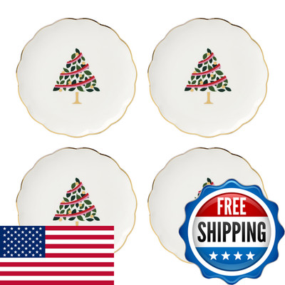 Kate Spade New York Kate Spade York Evergreen Scallop Tidbit Plates Service For