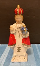 ARTMARK VTG Infant Jesus of Prague Statue Child Christ Porcelain 4-1/2” JAPAN