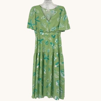 green flowy maxi dress Summer Tropic Muse Tiered Ruffle Maxi Dress main image 1