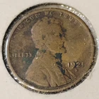 1921 S Lincoln Cent, Penny, In Fine Condition