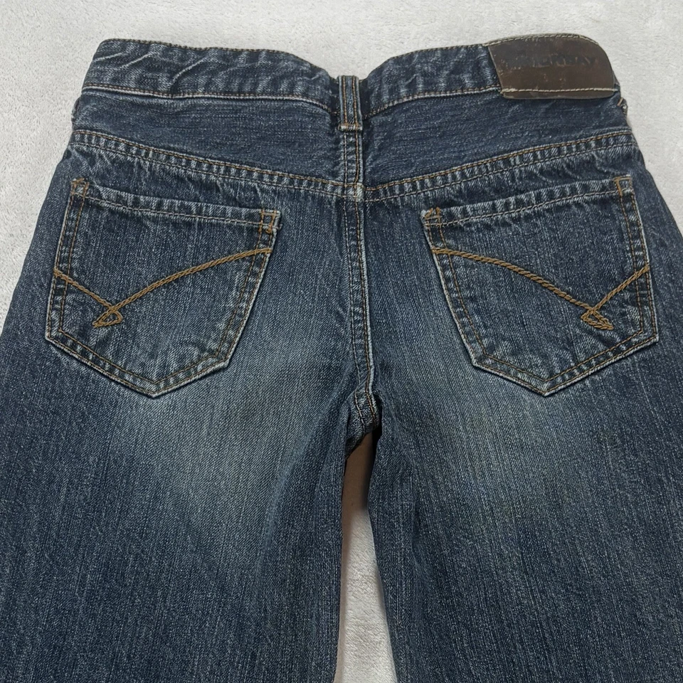 Винтажные джинсы Union Bay для мальчиков 7 синие темные вареные широкие штанины свободные гранж конькобежцы Y2K - Изображение 2 из 4