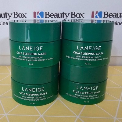 LANEIGE Cica Schlafmaske 10ml 4 Stück Beruhigende Hautpflege Beruhigende...
