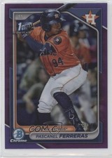 2024 Bowman Chrome Prospects Purple Refractor 29/250 Pascanel Ferreras 14md