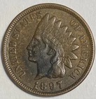 1897 Indian Head Cent Penny 128-Year-Old Penny J418