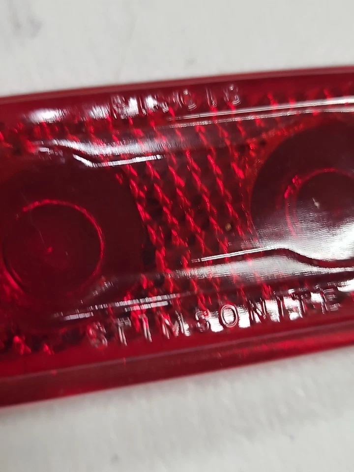 1947-1948 KAISER FRAZER NOS КРАСНОЕ СТЕКЛО ЗАДНИЕ ФОНАРИ ЛИНЗЫ 1 ПАРА OEM ВИНТАЖНЫЙ - Изображение 4 из 4