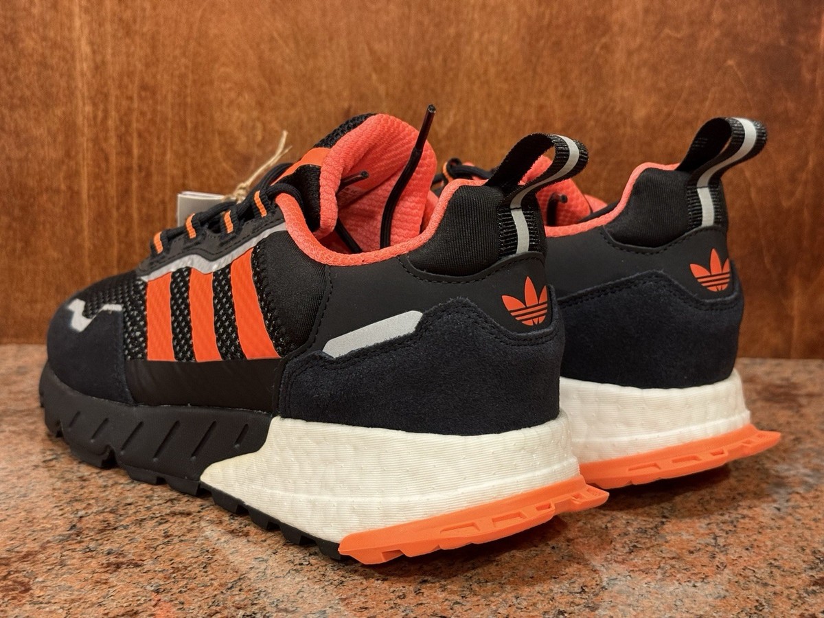 DS Adidas ZX 1K Boost Seasonality Black/Solar Orange H00428 Men's