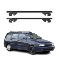DachträGer GrundtäGer FüR Vw Polo Mk3 Variant 1994-2002 Alu 90Kg TÜV Schwarz 2X