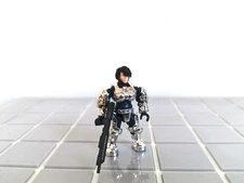 Mega Bloks Halo UNSC Spartan female warrior Customized electroplated silver