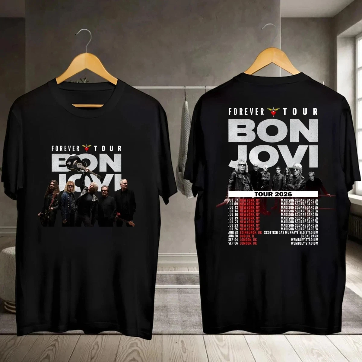 ボン・ジョヴィ TOUR 2015 レアTシャツ bon jovi tour shirt products for sale | eBay