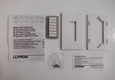 Lutron Homeworks SK-7B-I-WH-E  Faceplate Button Kit