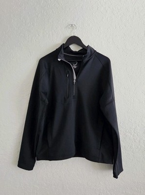 Zero Restriction Z500 Black Quarter Zip Golf Athleisure Performance Pullover