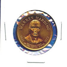 Warren Harding 29th President 1921 1923 Commemorative #34 Token Medal 31mm