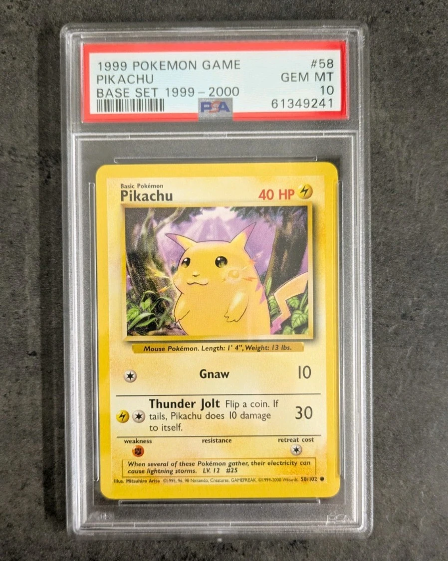 Wizards of the Coast Pikachu Pokémon TCG Grade 10 Individual