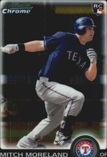 2010 Bowman Chrome Draft #BDP91 Mitch Moreland RC Rookie Card. rookie card picture
