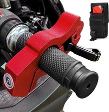 Motorcycle Locks Anti Theft - Motorcycle Lock Heavy Duty for Grip Lock Red