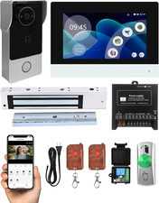 Smart Video Doorbell with 7" Touch Screen, 1080P Camera  Magnetic Lock