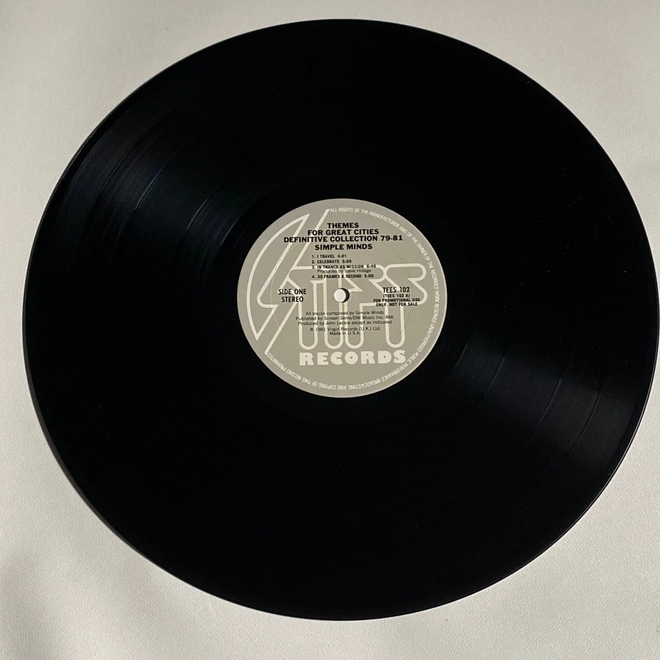 Simple Minds - Themes For Great Cities (Definitive Collection 79-81) US Stiff LP - Image 3 of 4