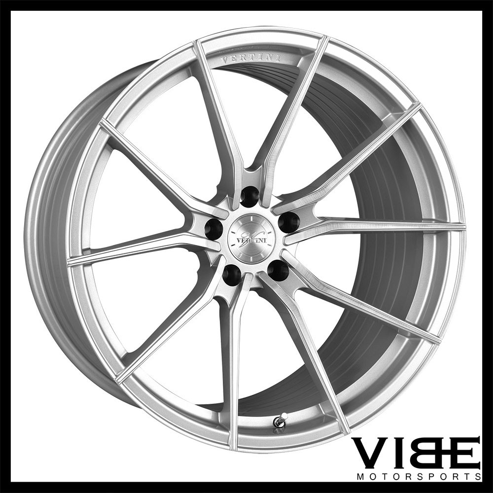 20" VERTINI RF1.2 FORGED SILVER CONCAVE WHEELS RIMS FITS MASERATI QUATTROPORTE