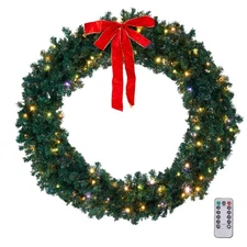 Christmas Holiday Wreath 48/60in Perfect In/Outdoor w/ Light Holiday Party Decor