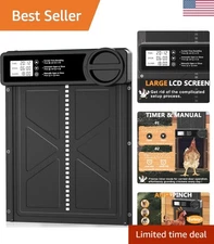 All-Weather Automatic Chicken Coop Door - Durable Aluminum, Large for All Breeds