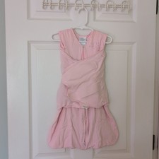 Halo Baby Sleep Sack Swaddle Size Small 3-6 Months Girls 100 Cotton Zip Up Pink