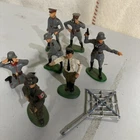 Lot Of 7 Tin Like Vintage Soldiers  Some Signed Bill Holt