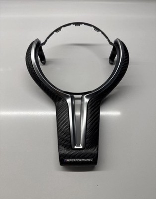 Carbon Fibre Steering Wheel Trim Fits BMW F80 F83 F87 F10 F12 F13 M Performance