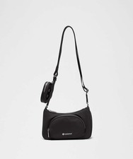 Lululemon Black Shoulder Bag, Zip Closure, At...