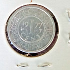 Foreign Coin       SURINAM 1977 One Cent  Uncirculated — photo 2