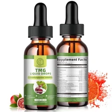 2x 30ML TMG Trimethylglycine Supplement 1,000MG Liquid Drop-Non-GMO, Vegan