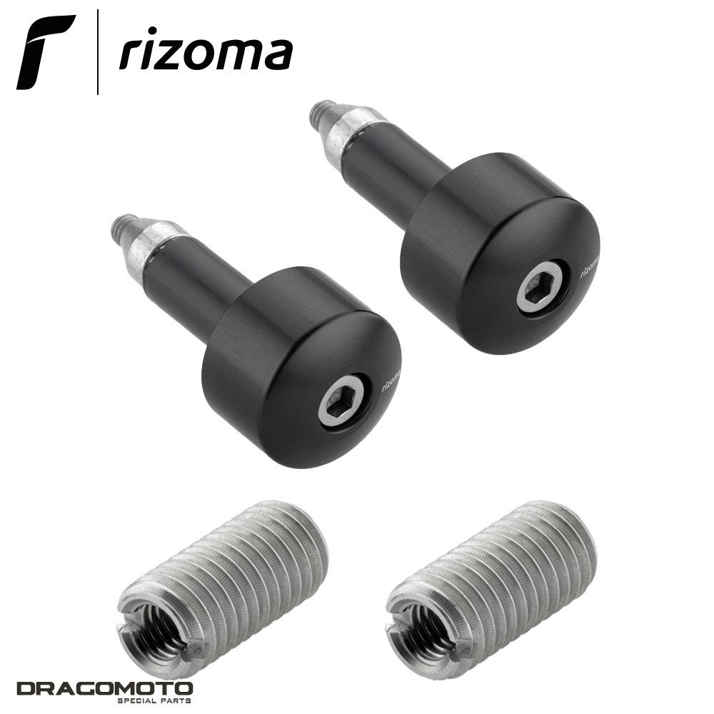 Embouts de guidon Rizoma MA534B en aluminium noir pour BMW M1000XR