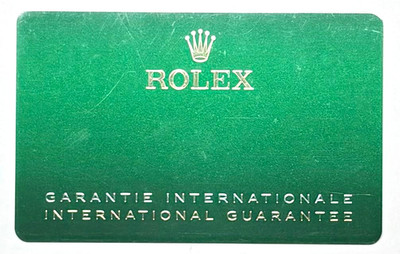 Rolex 124060 Submariner Warranty Certificate Guarantee 2021 0 Serial Cert