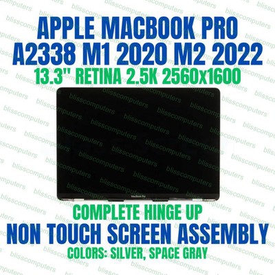 OEM A2338 2020 M1 Apple MacBook Pro Screen REPLACEMENT 13'' Space Gray EMC 3578