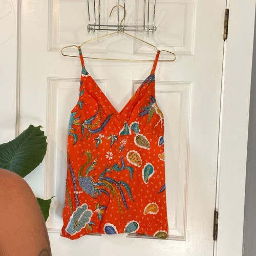 cotton batik beaded Bali festival boho cotton tank top