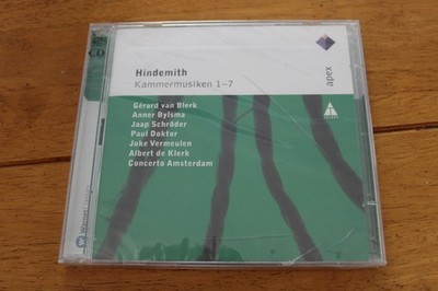 Hindemith Kammermusiken 1-7 CD Gérard van Blerk Amsterdam Warner Classics Teldec