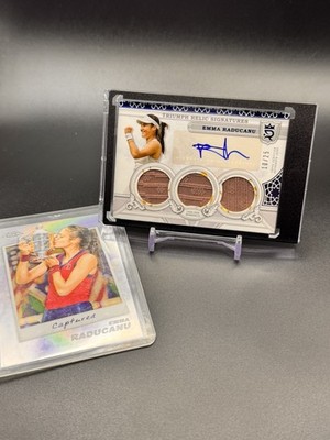 2024 Topps Royalty Tennis Emma Raducanu Event Worn Patch Auto Sapphire /25
