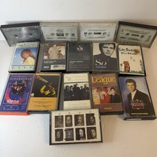 Vintage Mixed Rock Cassette Tapes Lot Of 15 R.E.M Phil Collins Duran