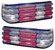 Mercedes S Klasse W126 Rot Grau R&uuml;ckleuchten links + rechts Paar 1981-1991