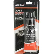 VISBELLA OVEN GLASS DOOR GLUE High Temperature Silicone Seal Black 105g