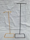 Vtg 1960's Mattel Skipper 6.75" Gold Barbie 8.5" Black Wire Doll Stand Set 2