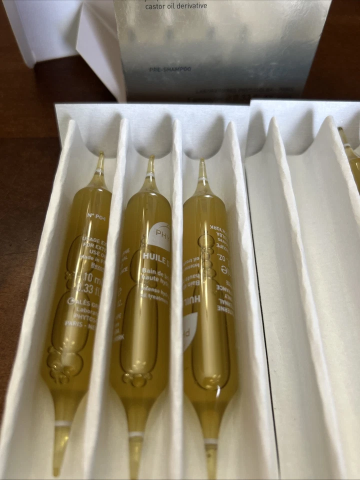 Phyto Huile D'Ales Pre-Shampoo Intense Hydrating Oil Treatment 4 x 0.33 oz NIB - Image 2 of 4