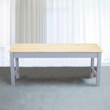 Image of Quality Lounge Kitchen Dining Wood Bench Solid Pine Kitchen Dining Room Seats UK