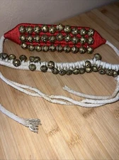 Vintage Belly Dancing Brass Bells Sleigh Bells- Tie On- Musical