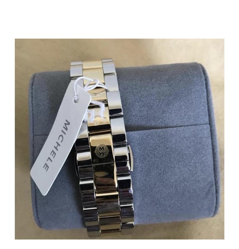 $2500 NWT Michele Jetway MOP watch MWW17A000033 New Michele Diamond Gold/Silver Jetway Mww17a000033 Watch  main image 3