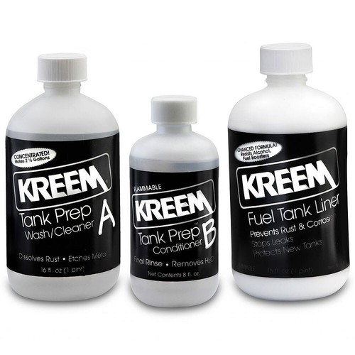 Kreem ComboPack 3 Step Prep & Repair Motorcycle Motorbike Petrol Fuel