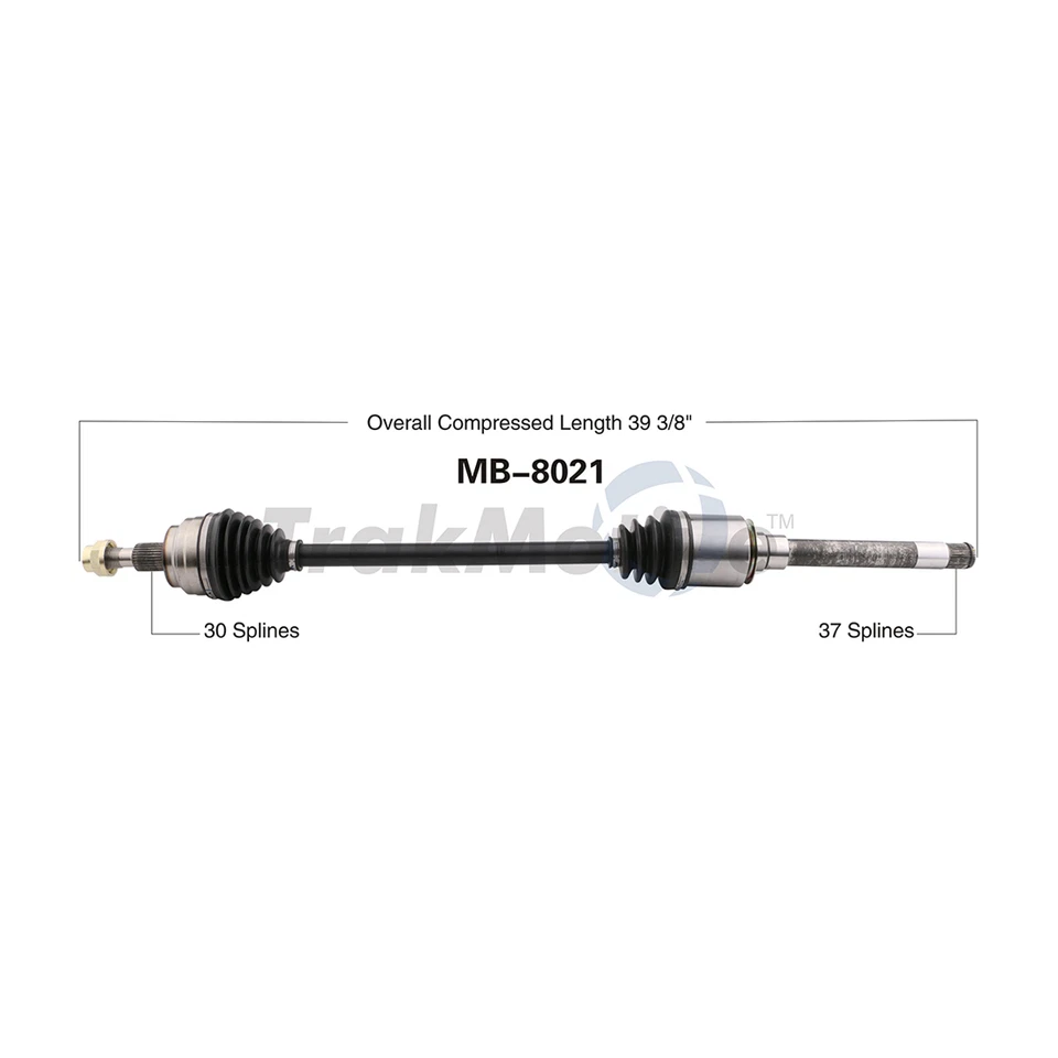 TrakMotive Front Pair CV Axle Shaft Joint For Mercedes-Benz ML450 2011 2010 - Image 2 of 3