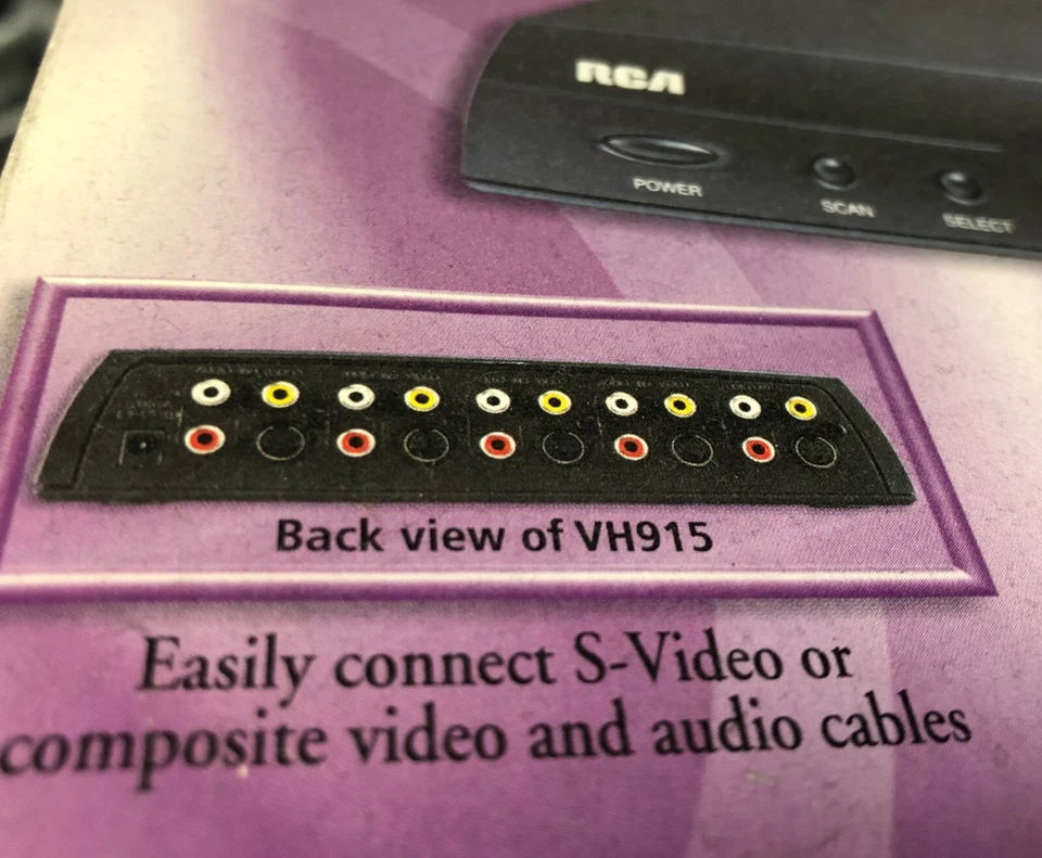 4 CAMERA SWITCHER+4CH AUDIO+S-VIDEO+WIRELESS REMOTE CCTV RCA vh915 COMPOSITE AV - Image 2 of 2